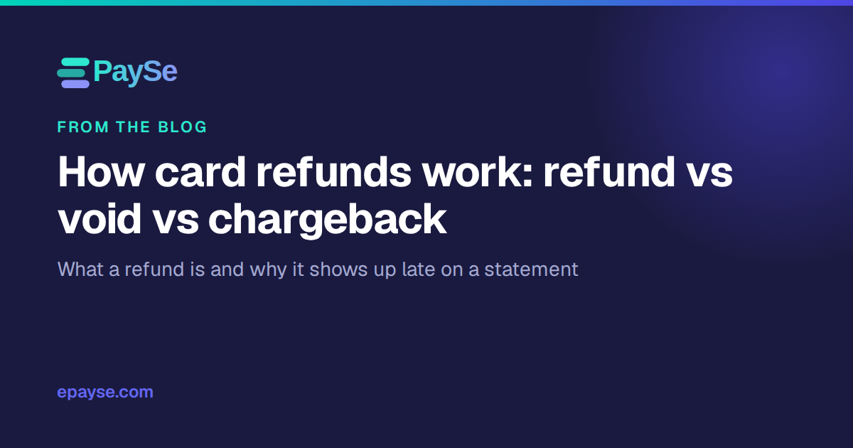 How Card Refunds Work for Merchants: Refund vs Void